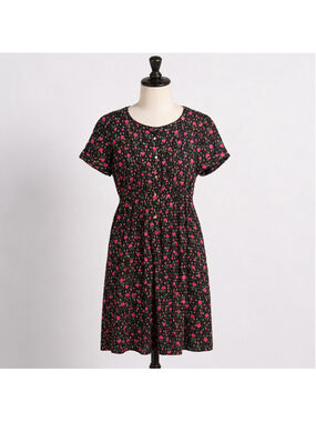 Vintage 90s Cottagecore Floral Button Front Dress Teacher Prairie Whimsigoth